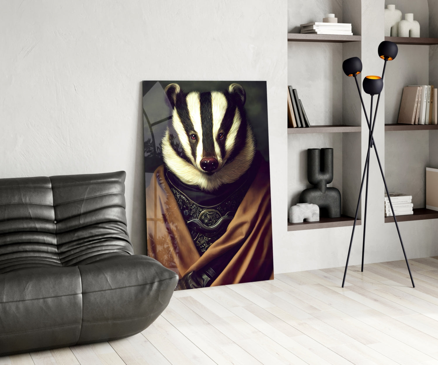 Raccoon Glass Art  || Designer Collection.