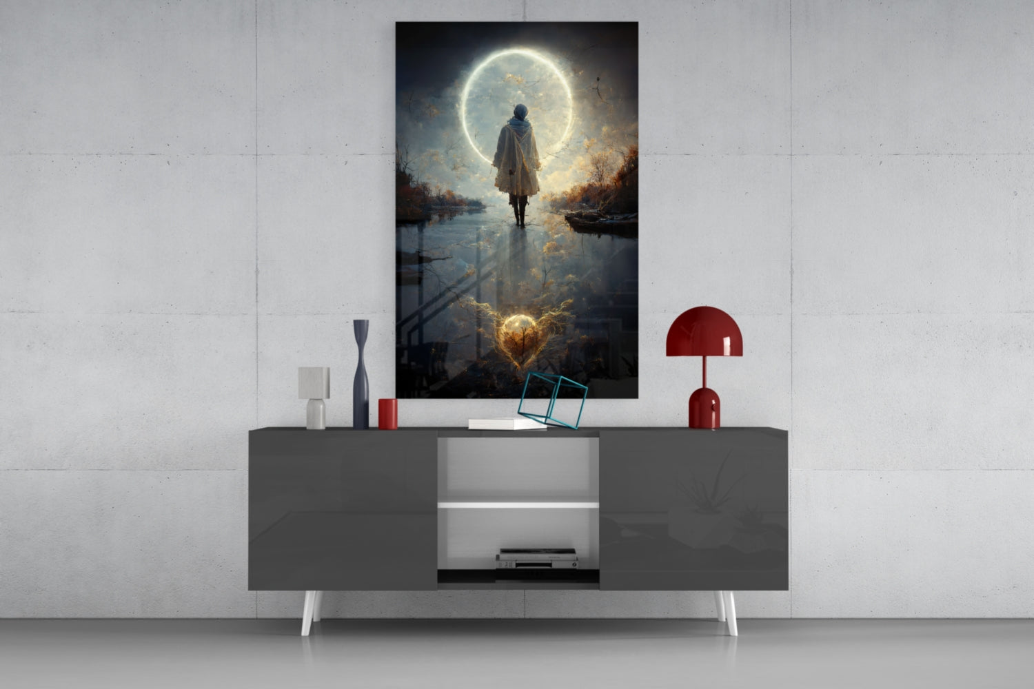 Tranquility Glass Wall Art || Designer Collection.