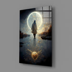 Ethereal-fantasy panel bringing meditative serenity to a contemporary living room