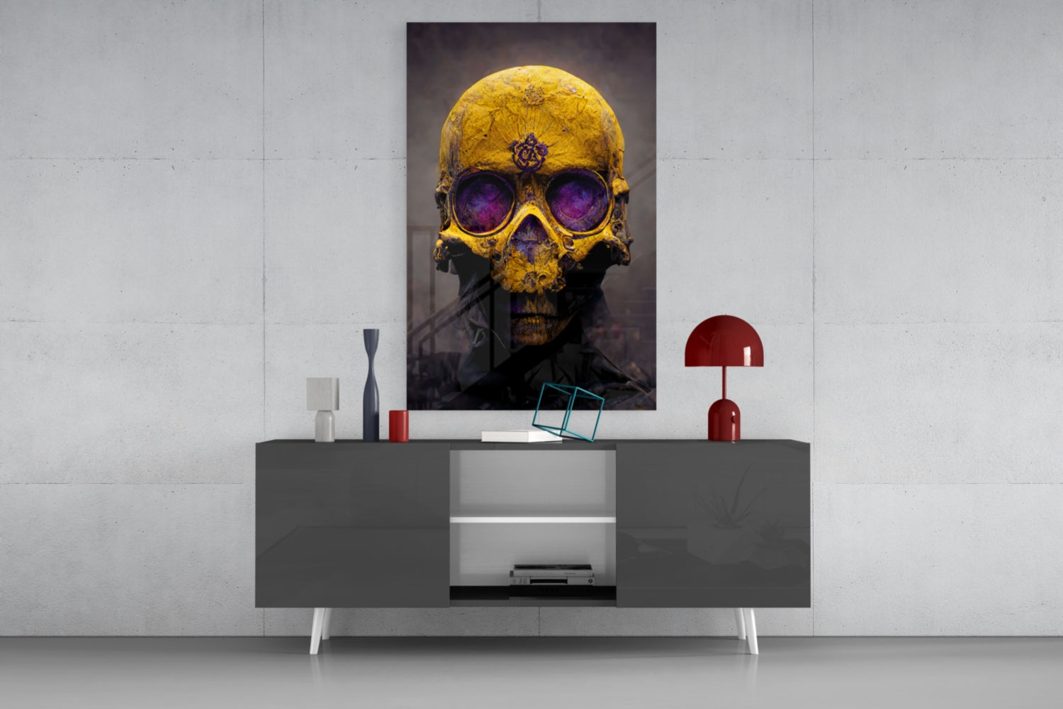 Skull Glass Art  || Designers Collection.
