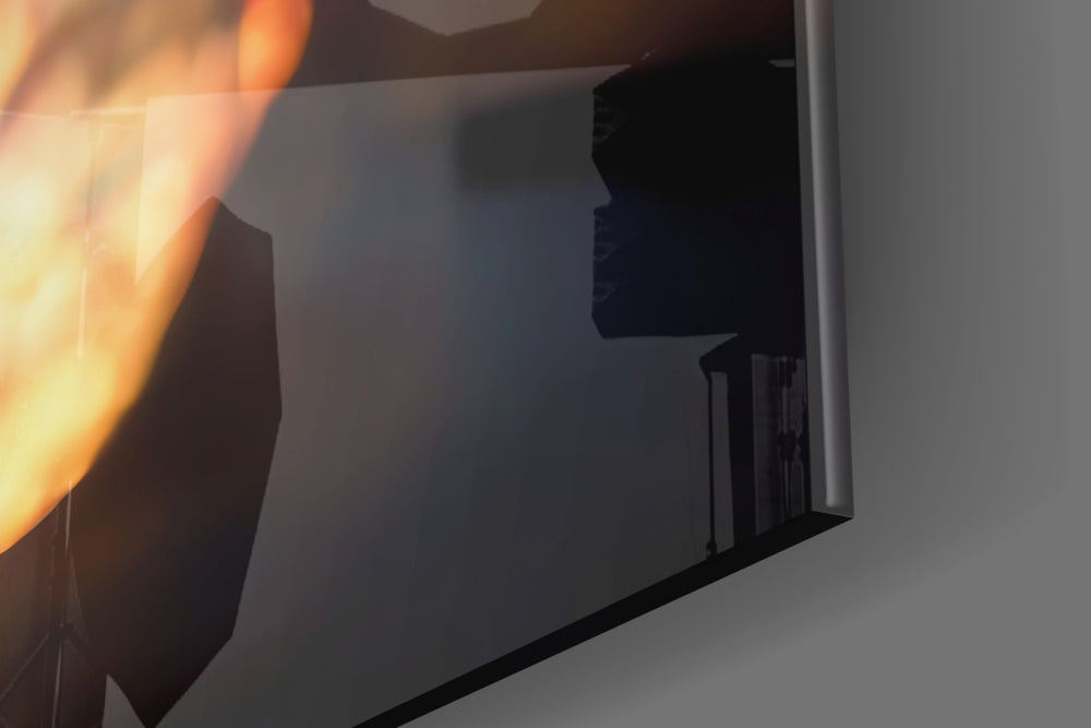 Fire Blooms Glass Art  || Designer Collection.