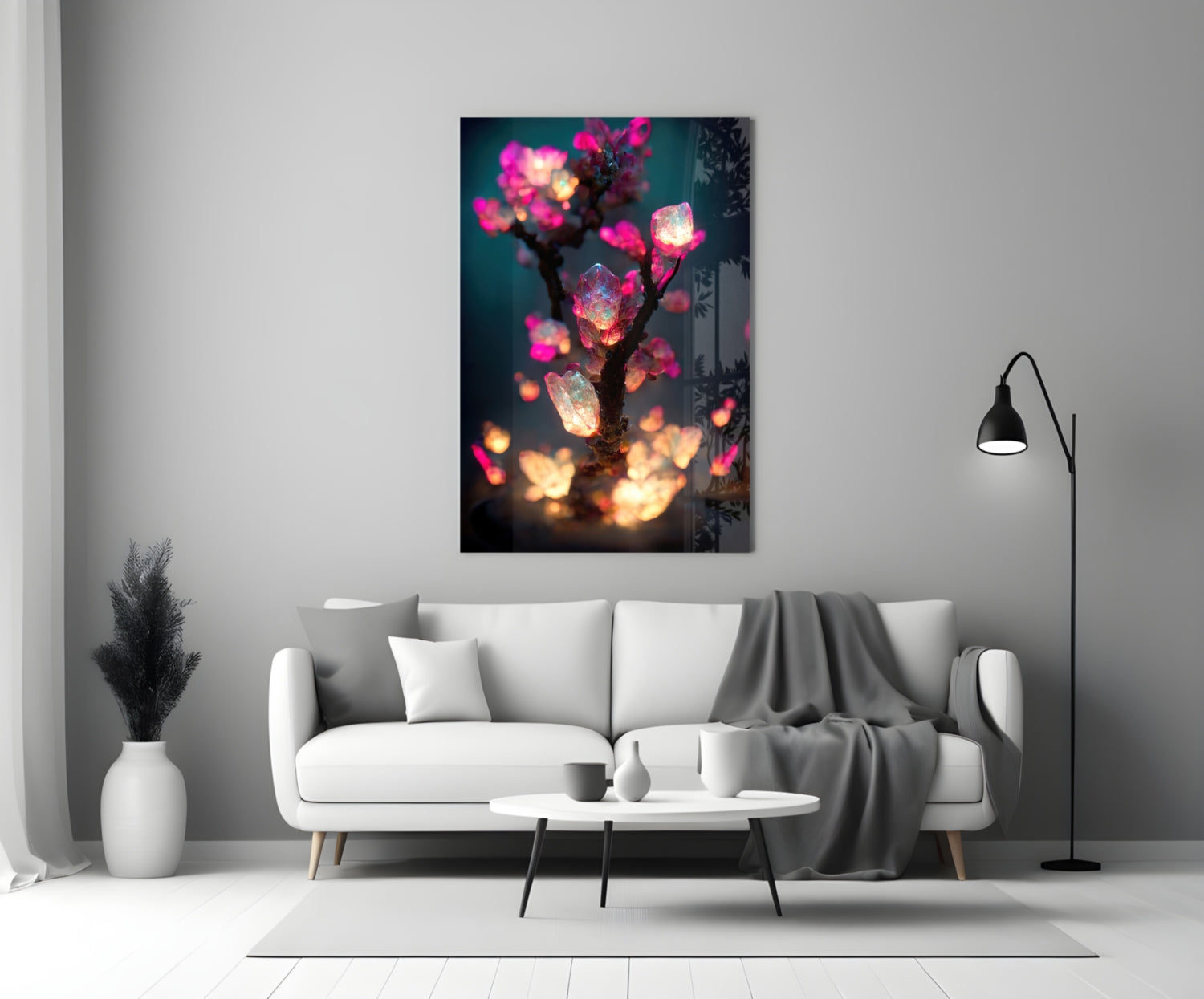 Fire Blooms Glass Art  || Designer Collection.