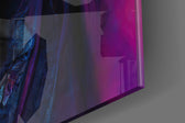 Shaman of the New World artwork anchoring a wall with bold dramatic palette