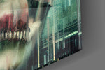 Fall of Skeletons artwork anchoring a wall with bold dramatic palette