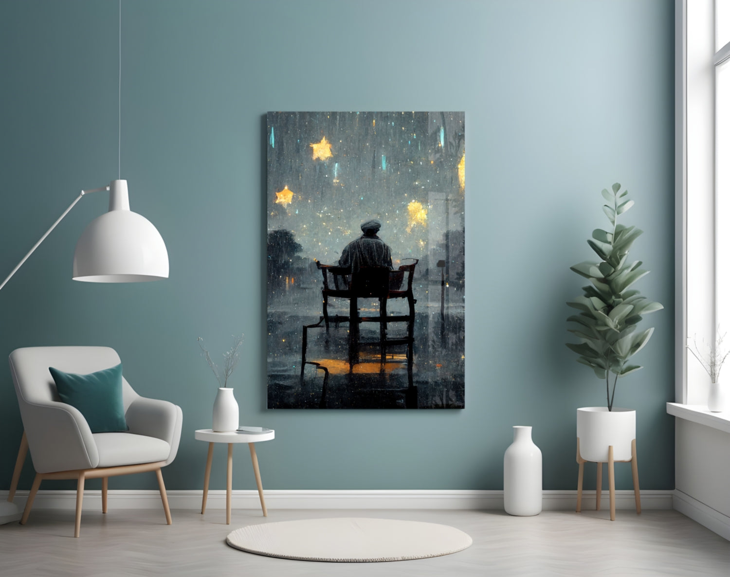 Star Rain Glass Art  || Designer Collection.
