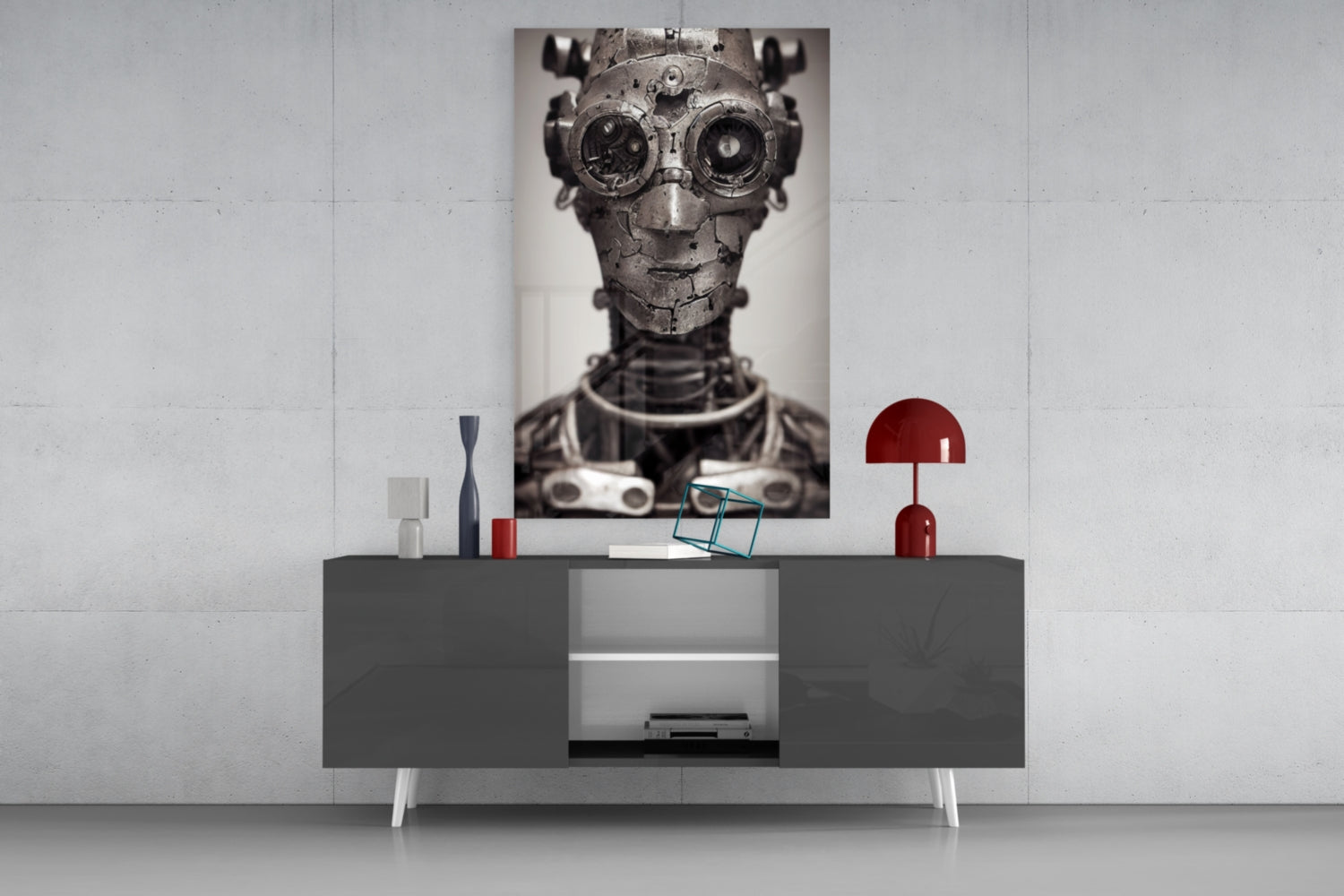 To be a Machine Glass Wall Art || Designer Collection.