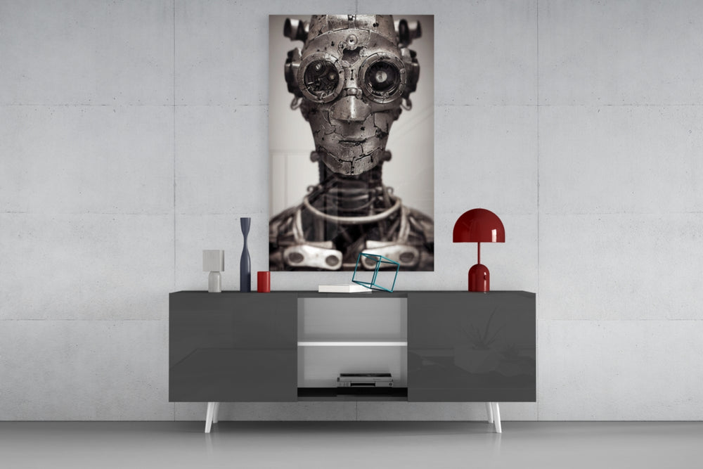 To be a Machine Glass Wall Art || Designer Collection.