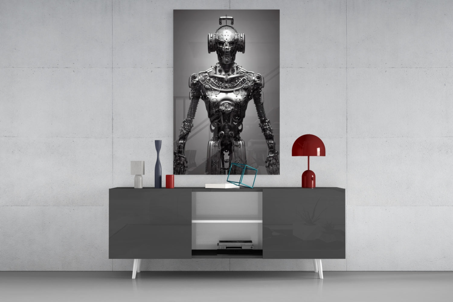 "Humachine" Glass Art  || Designer Collection.