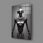 Graphite-baroque panel bringing ceremonial gravity to a contemporary man cave