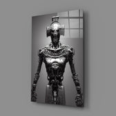 Graphite-baroque panel bringing ceremonial gravity to a contemporary man cave
