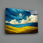 Post-impressionist panel bringing luminous wonder to a contemporary living room