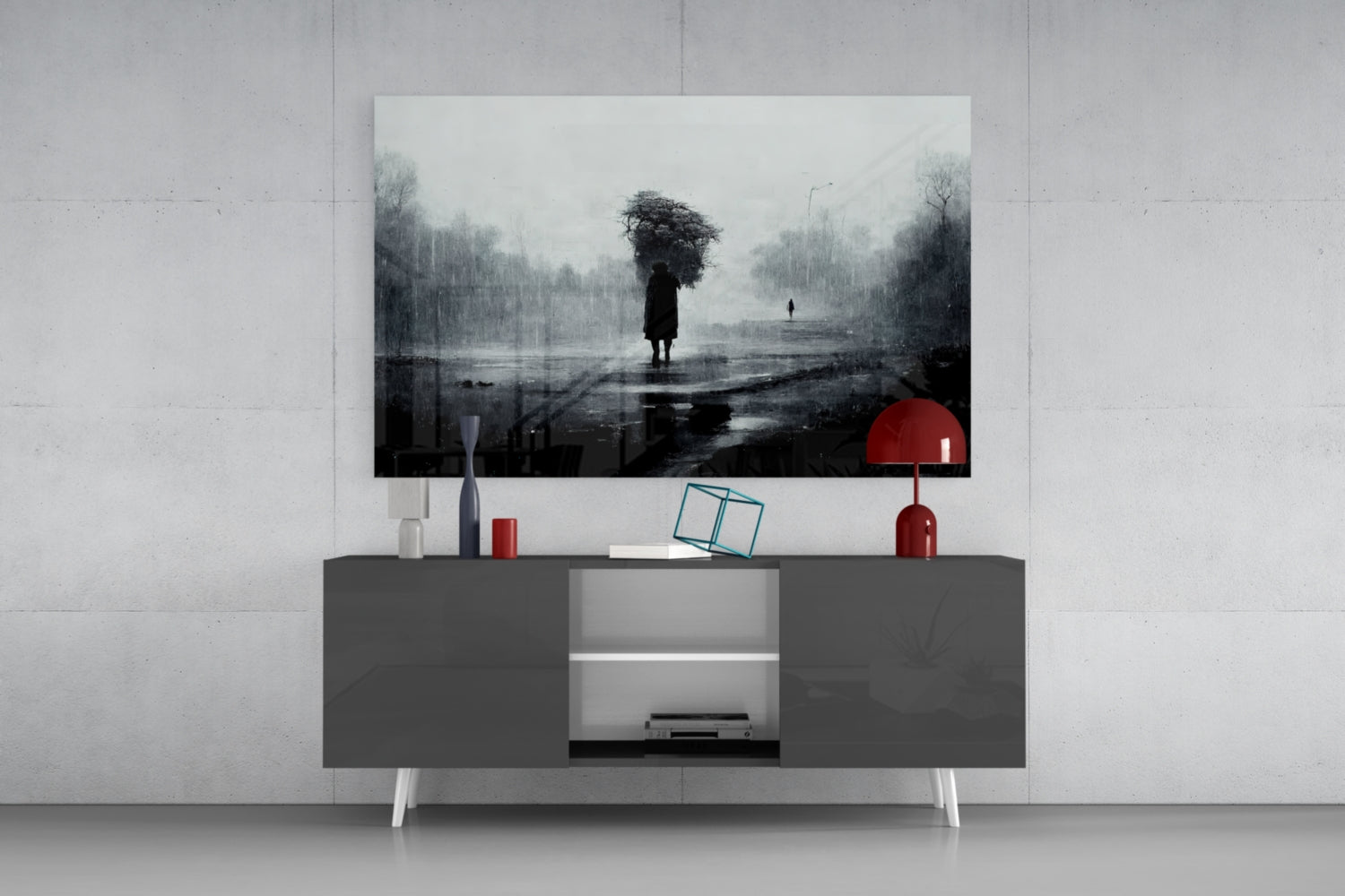 Loneliness Glass Art  || Designer Collection.