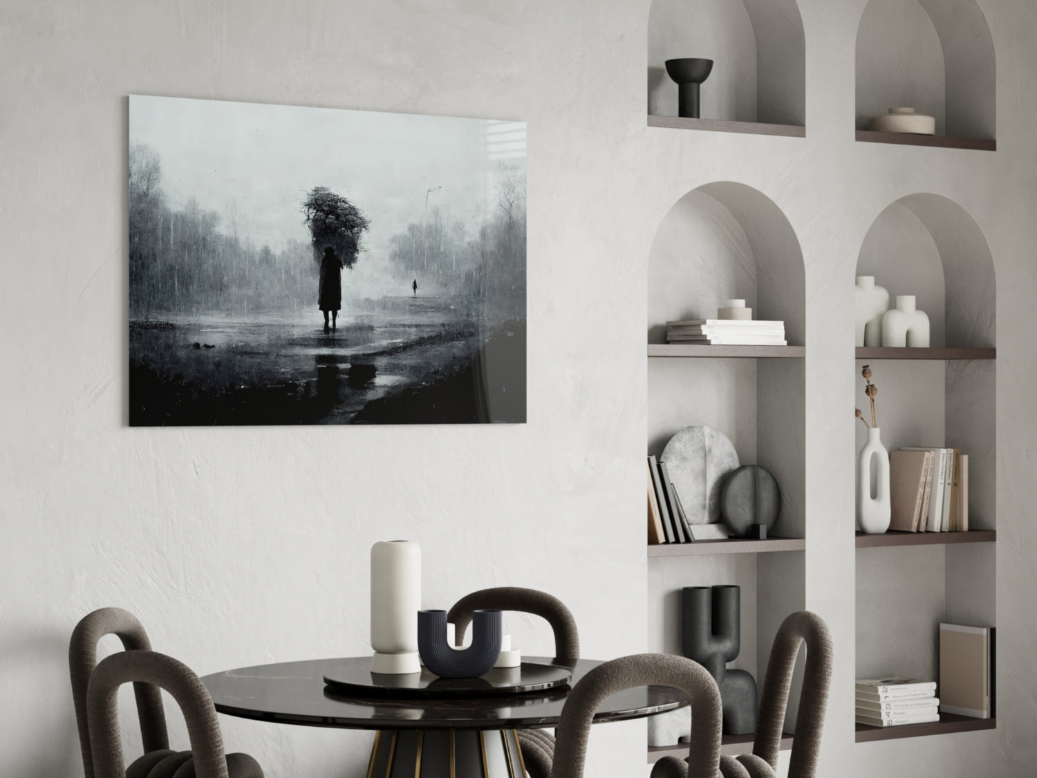 Loneliness Glass Art  || Designer Collection.