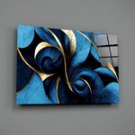Luxury-abstract panel bringing sumptuous calm to a contemporary dining room
