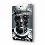 "Humachine" Glass Wall Art  || Designer Collection.