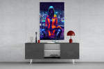 The Wait panel catching screen glow to reveal its electric pulse