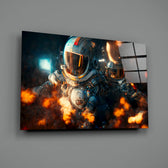 Space-action panel bringing kinetic charge to a contemporary gaming room