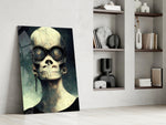 No Talk glass print enhancing a gaming room with cinematic mood