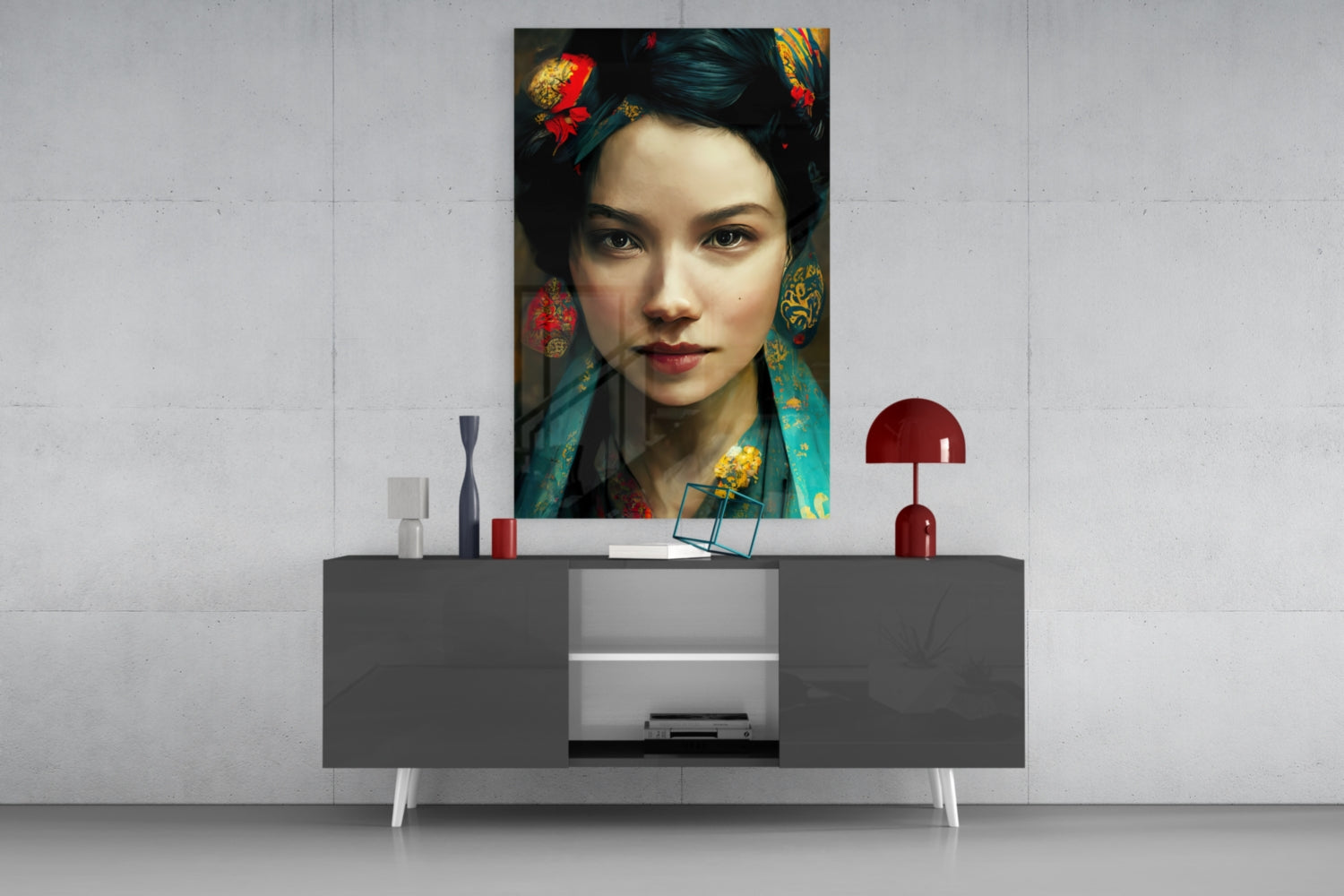 Virtual Beauty Glass Wall Art  || Designers Collection.