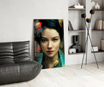 Virtual Beauty panel adding editorial grace to a dining room