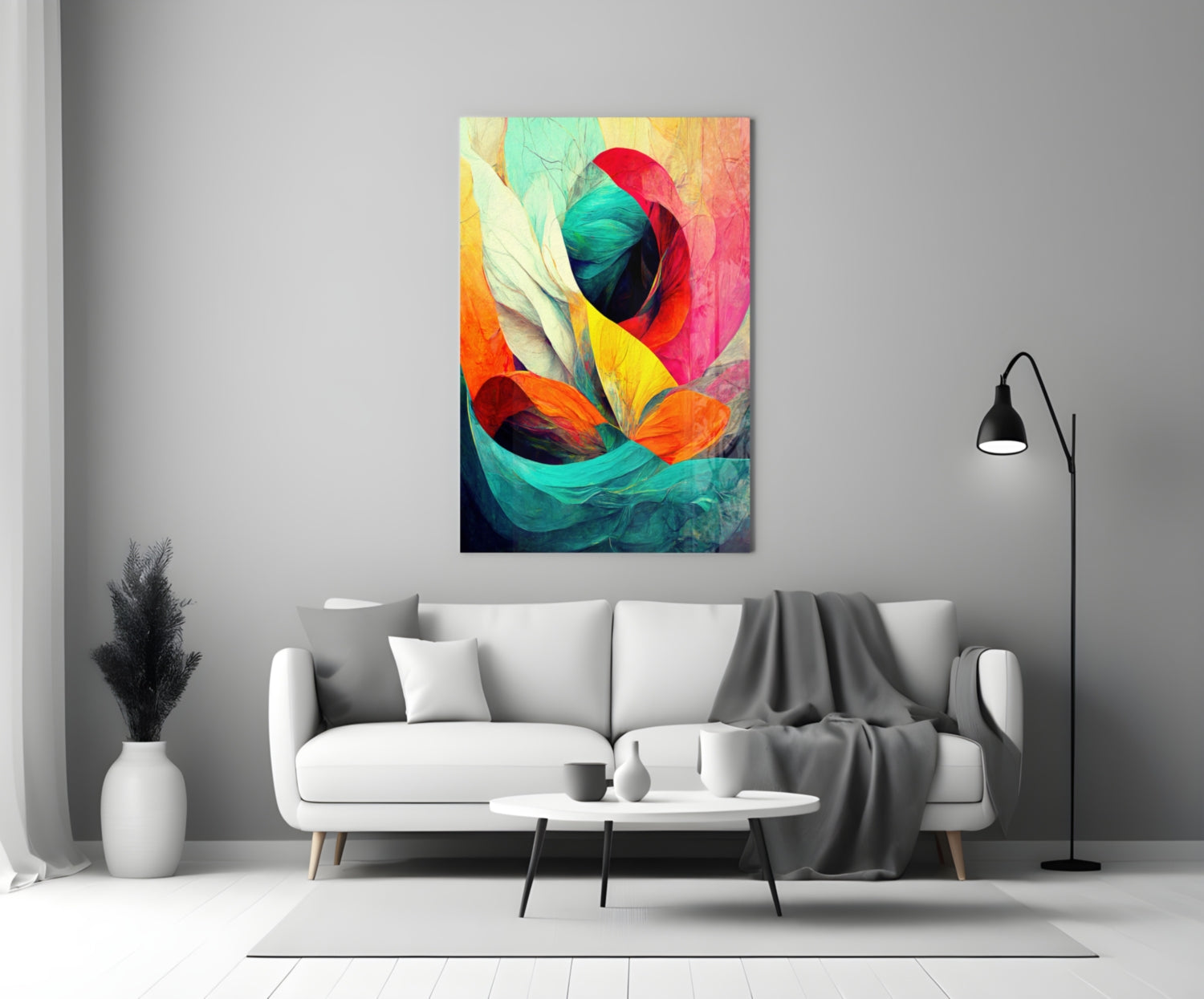Hidden Swan Glass Wall Art  || Designer Collection.