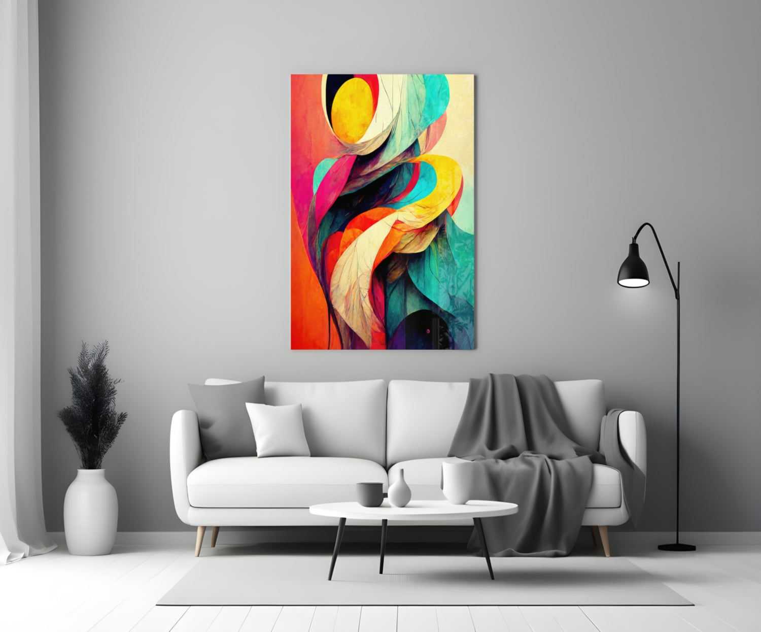 The Hug Glass Wall Art  || Designer Collection.