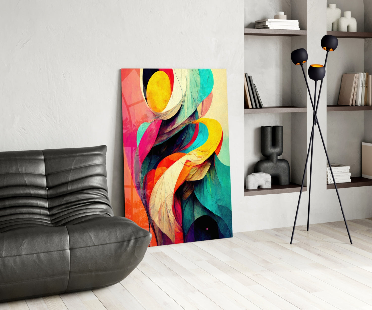 The Hug Glass Wall Art  || Designer Collection.