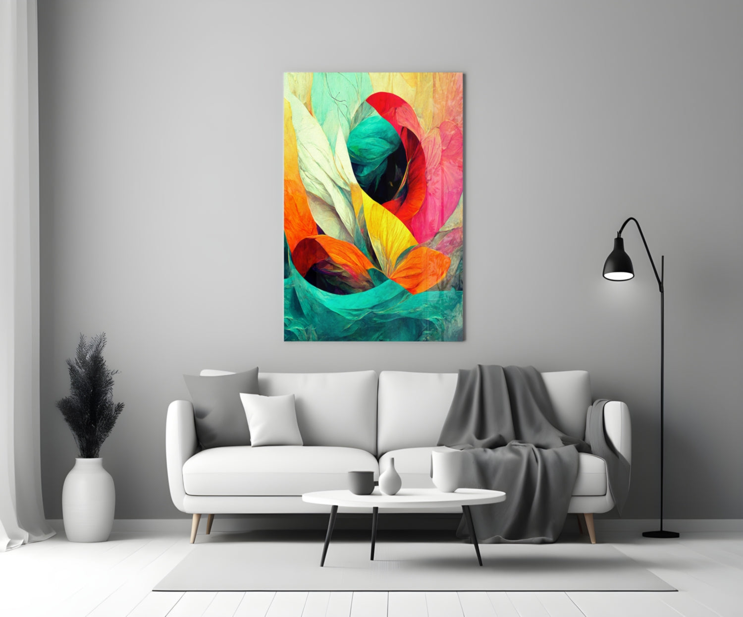 Hidden Swan Glass Wall Art  || Designer Collection.