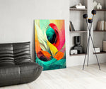 Hidden Swan panel adding editorial grace to a dining room