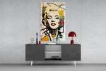 Marilyn Monroe panel catching window light to reveal its luminous nostalgia