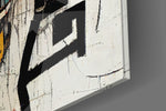 Marilyn Monroe artwork anchoring a wall with warm dramatic palette