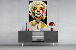 Marilyn Monroe panel catching window light to reveal its dramatic nostalgia