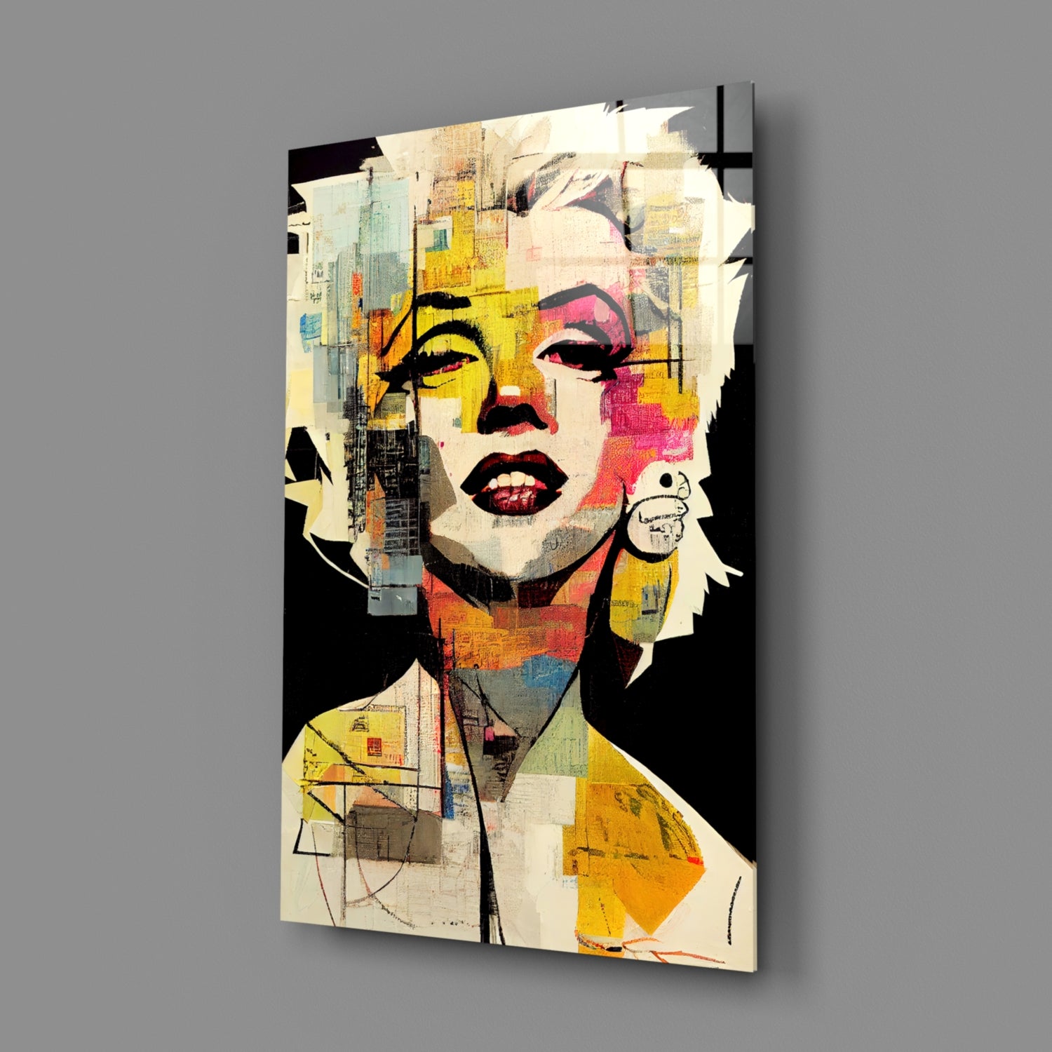 Marilyn Monroe Glass Wall Art  || Designer Collection.
