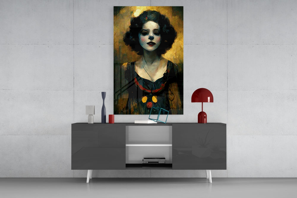 Harley Quinn panel catching window light to reveal its melancholic gravity