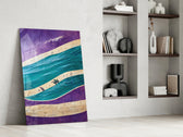 Waves glass print enhancing a kids room with cinematic mood