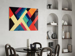 Corners panel adding editorial grace to a living room