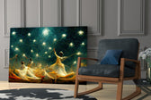 Mysticism glass print enhancing an office with cinematic mood