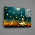 Mystic-painting panel bringing meditative serenity to a contemporary kids room