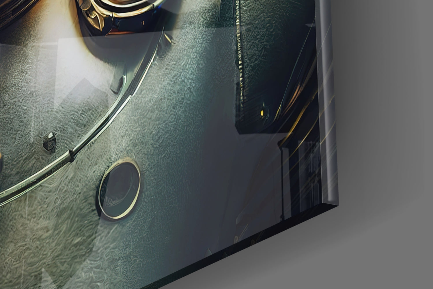 Robotic View Glass Wall Art  || Designer Collection.