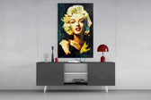 Marilyn Monroe panel catching window light to reveal its luminous nostalgia