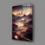 Cosmic-landscape panel bringing monumental wonder to a contemporary living room