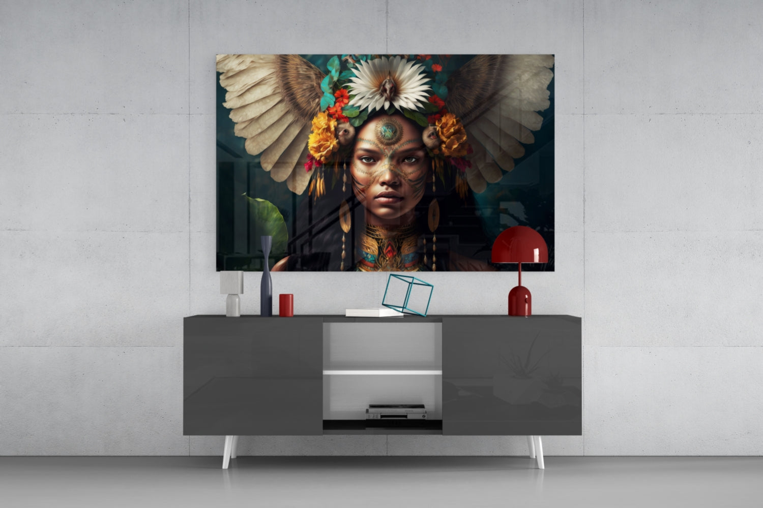 Beauty of the Clan Glass Wall Art  || Designer Collection.