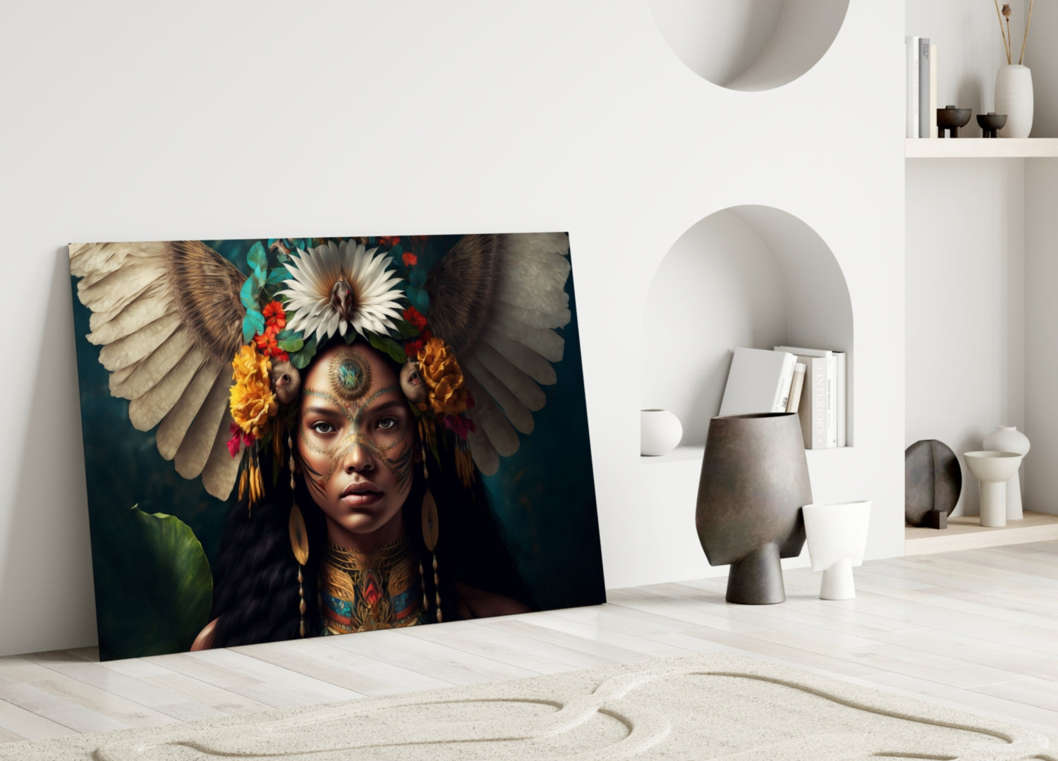 Beauty of the Clan Glass Wall Art  || Designer Collection.