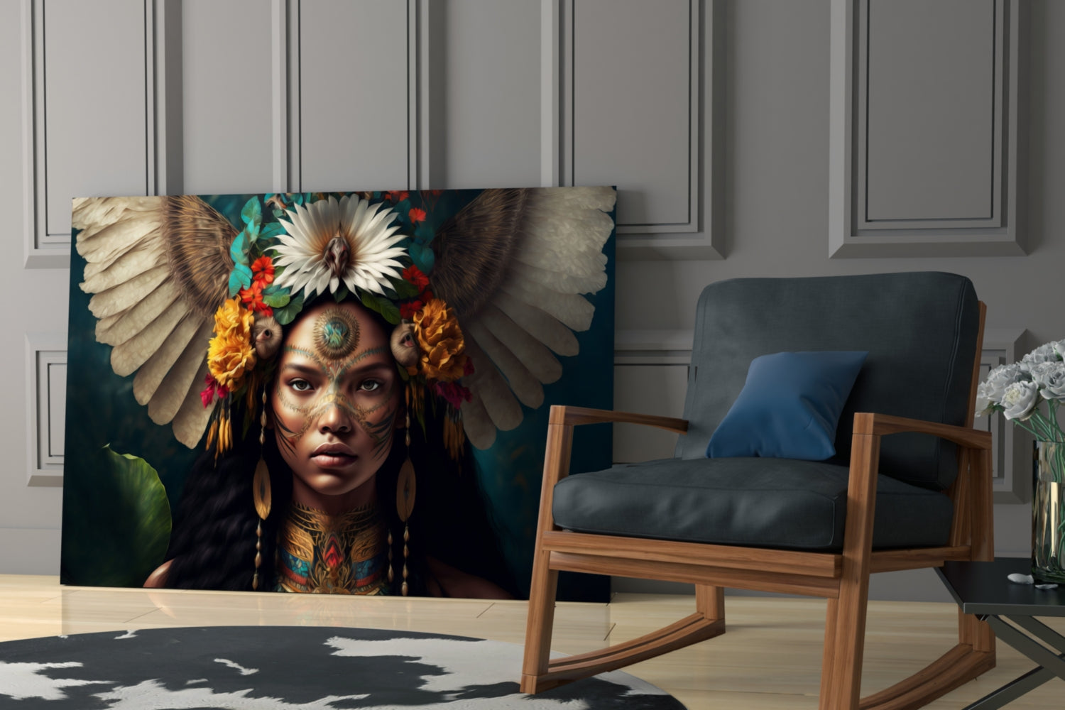 Beauty of the Clan Glass Wall Art  || Designer Collection.