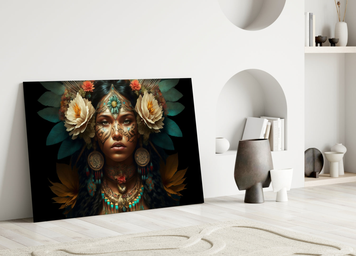 Beauty of the Clan Glass Wall Art  || Designer Collection.