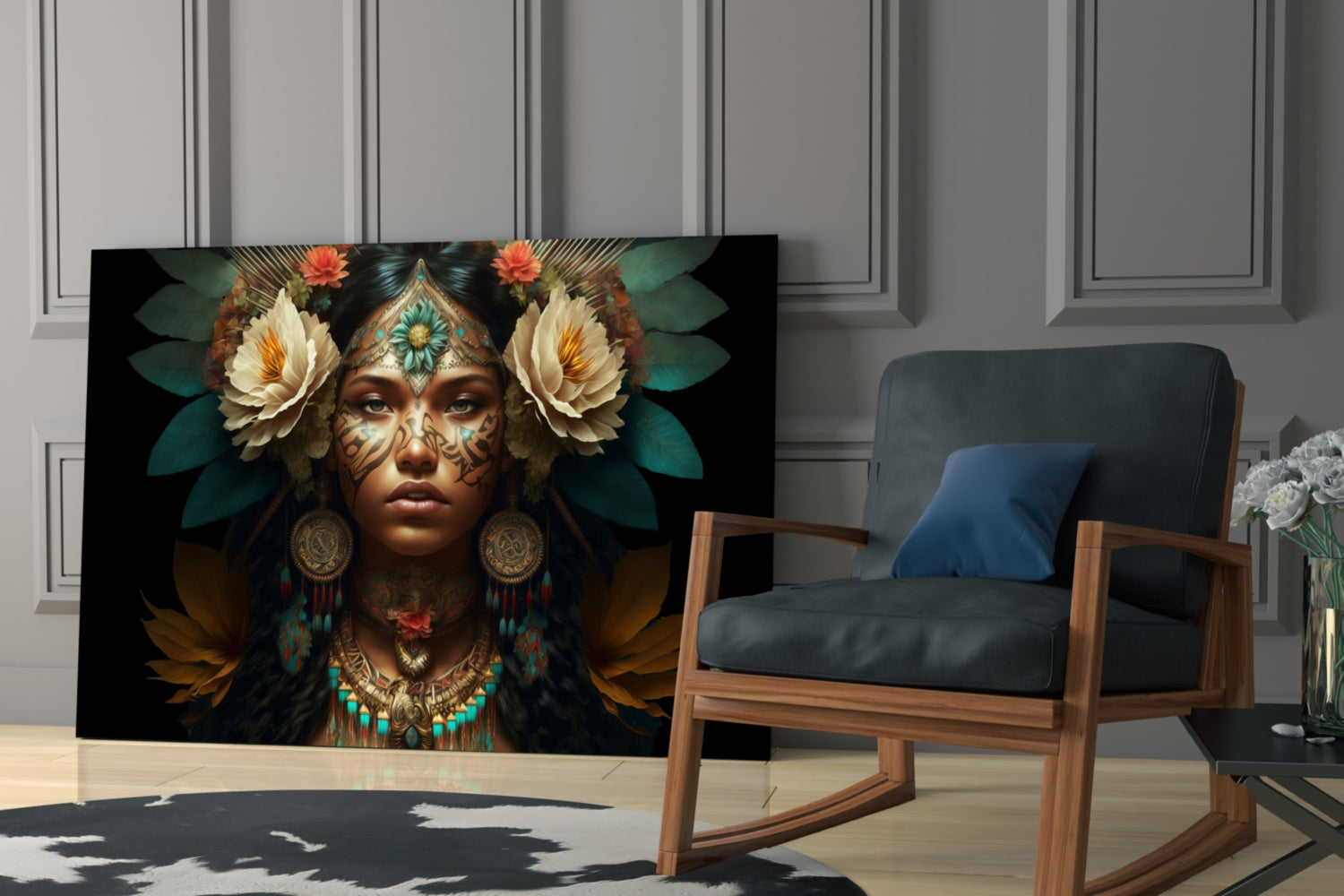 Beauty of the Clan Glass Wall Art  || Designer Collection.