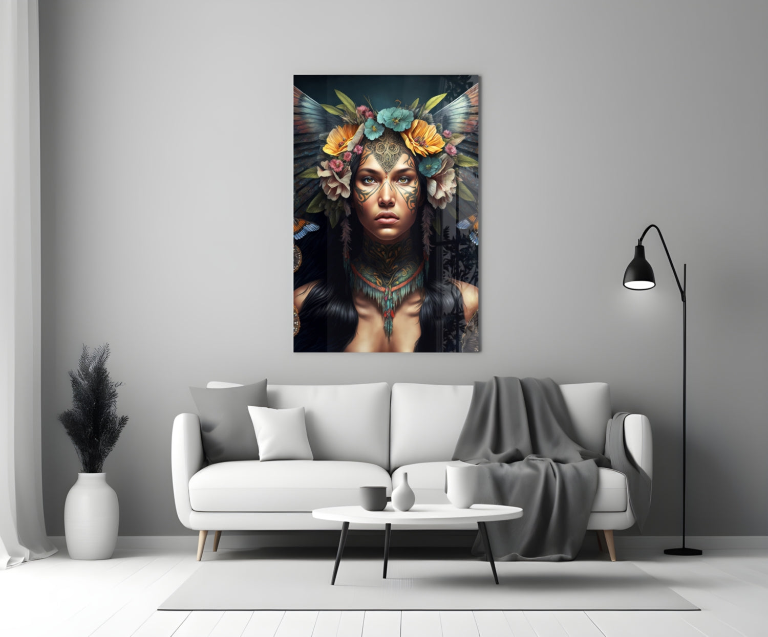 Warrior Beautiful Glass Wall Art  || Designers Collection.
