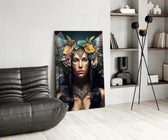 Warrior Beautiful panel adding editorial grace to an office