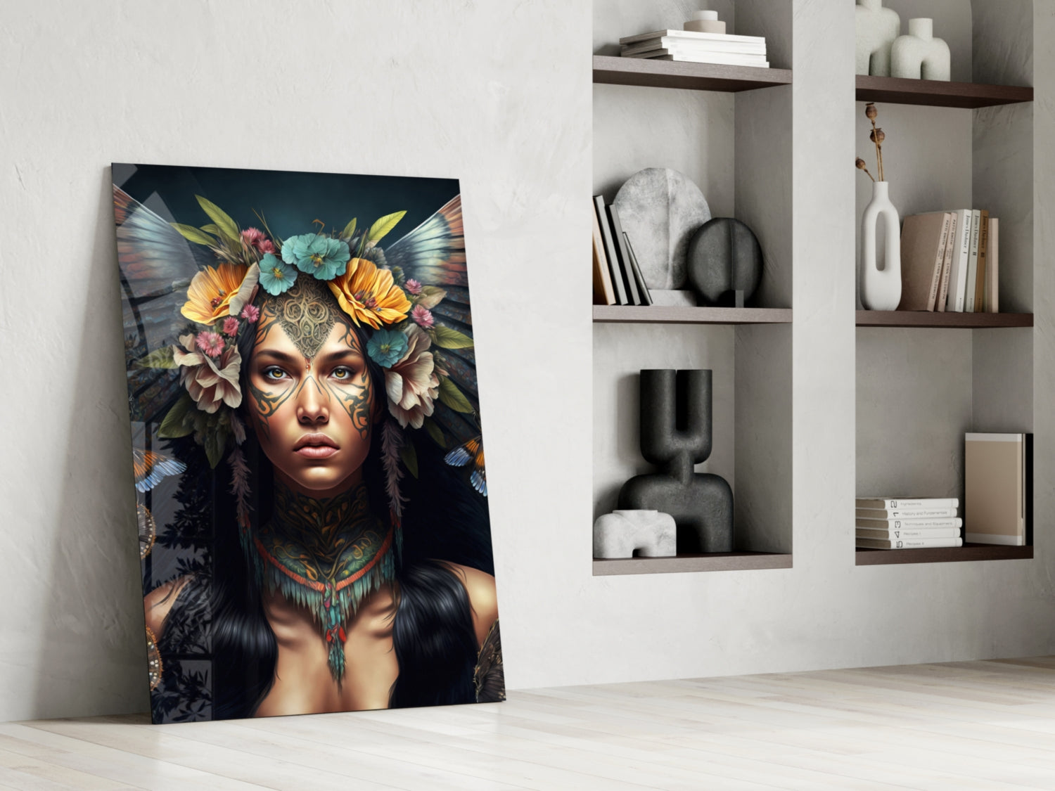 Warrior Beautiful Glass Wall Art  || Designers Collection.