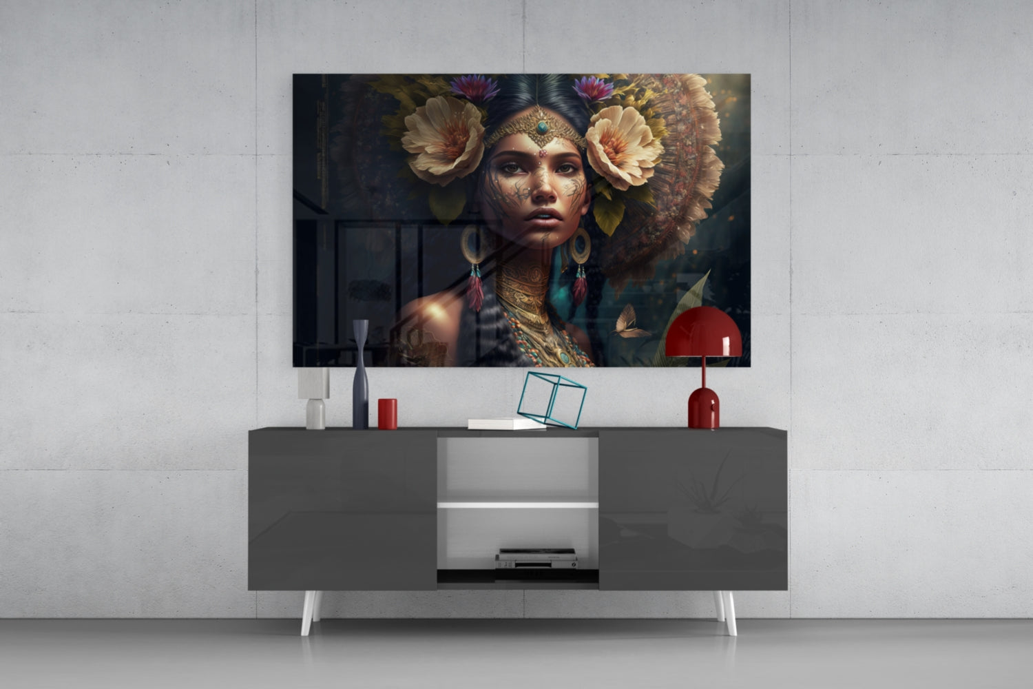 Flower Master Glass Wall Art  || Designer Collection.